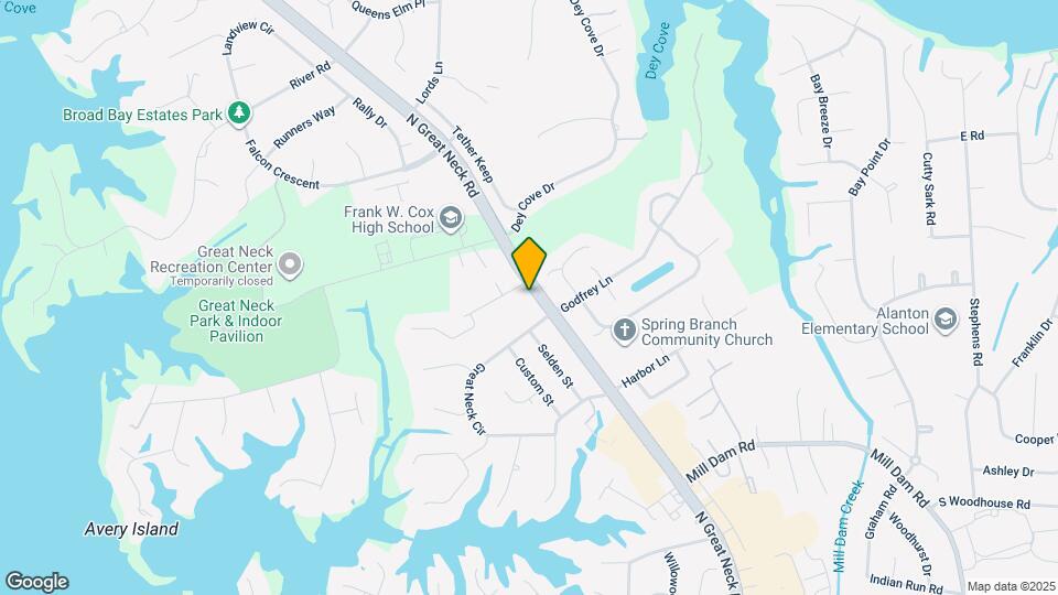 1557 N Great Neck Rd Map and Location Details