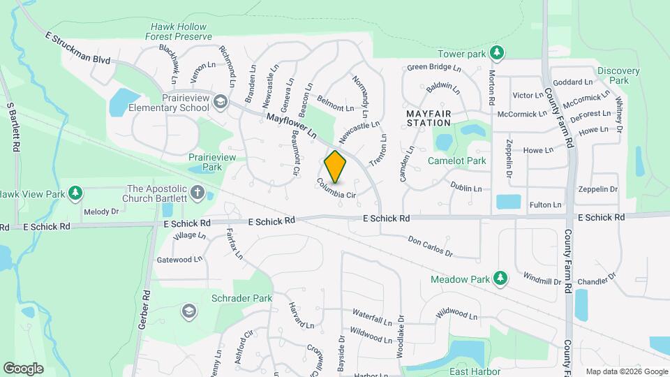 1628 Columbia Cir Map and Location Details