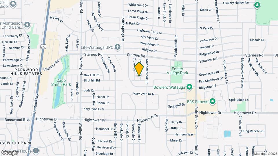7505 Evergreen Dr Mapa y Detalles de la Ubicación