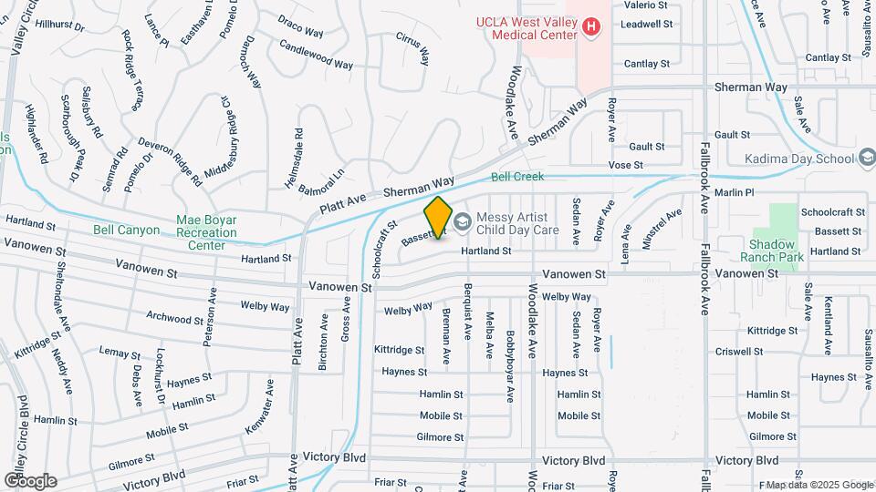 23337 Hartland St Map and Location Details