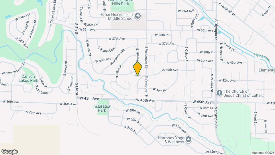 4108 S Waverly Pl Map and Location Details