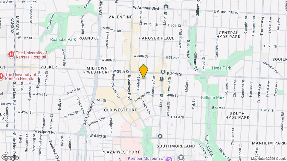 3920 Wyandotte St Mapa y Detalles de la Ubicación