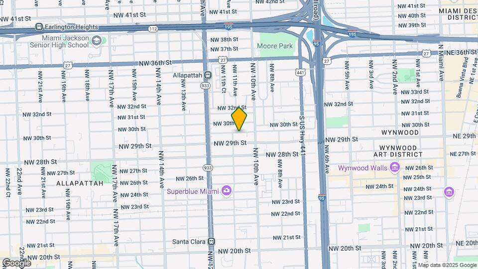 1064 NW 29th Terrace Map and Location Details