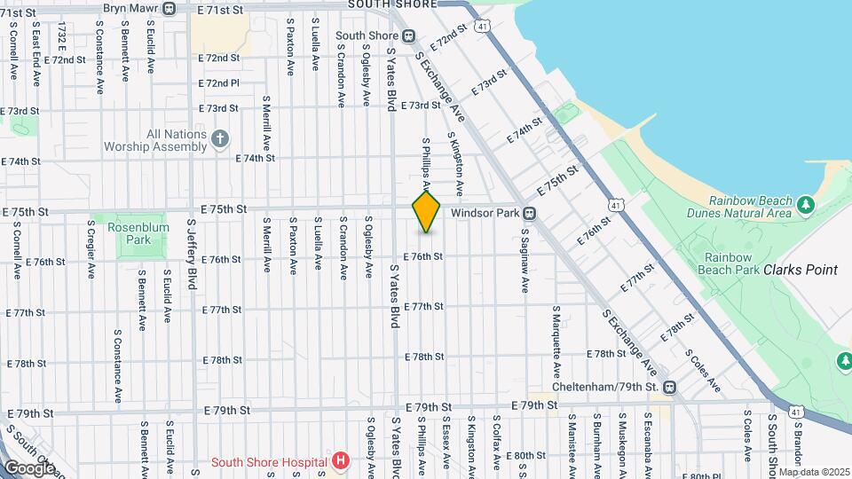 7539 S Phillips Ave Map and Location Details