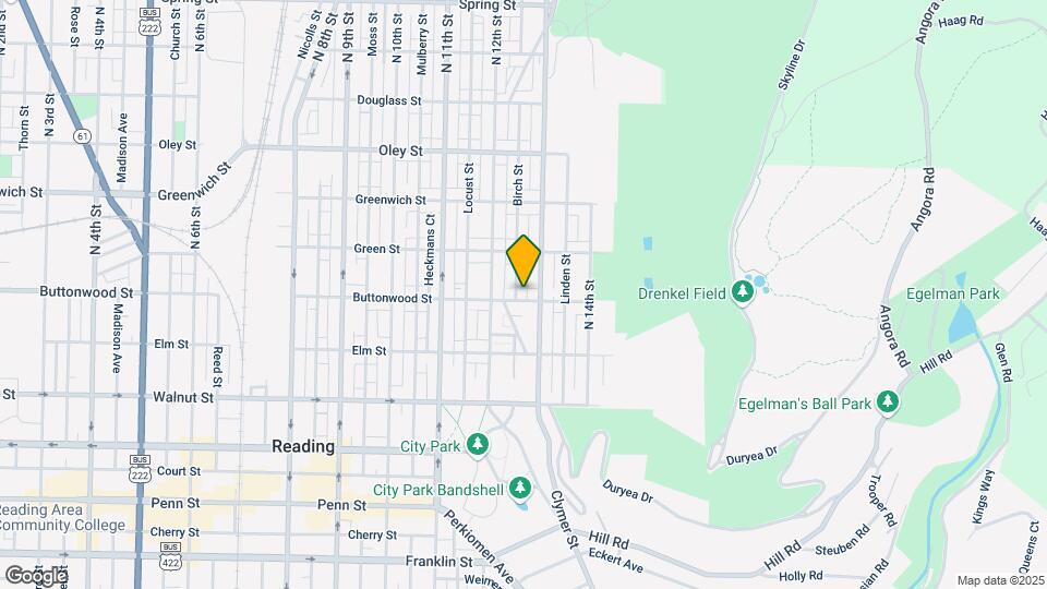 1245 Buttonwood St Mapa y Detalles de la Ubicación