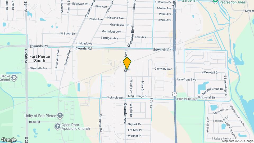 3168 Oleander Ave Map and Location Details