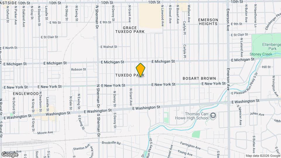 323 N Gladstone Ave Map and Location Details