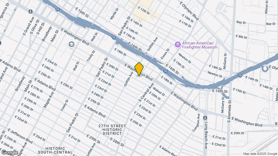1151 E 20th St Mapa y Detalles de la Ubicación
