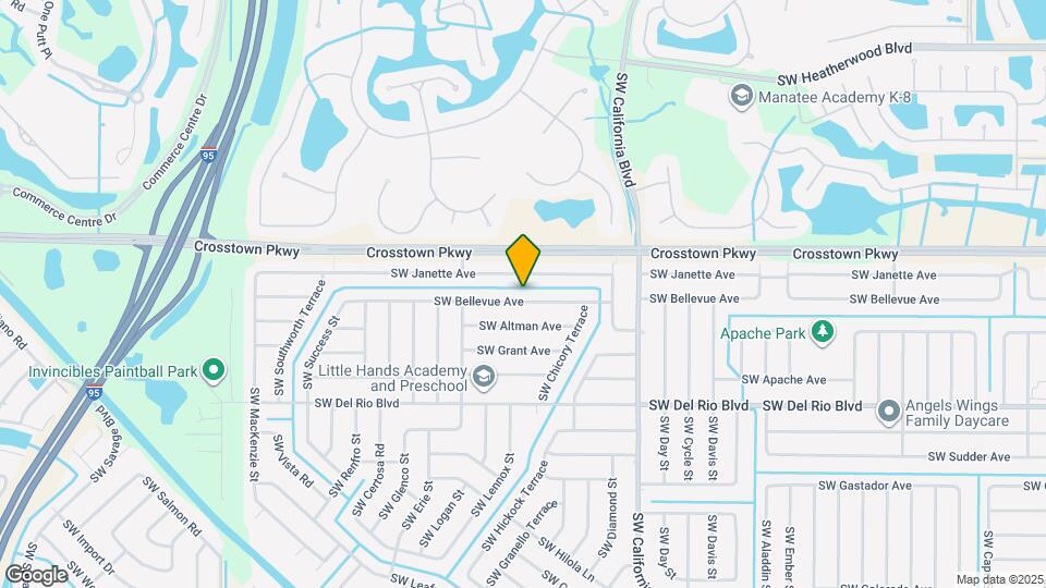 1833 SW Bellevue Ave Map and Location Details