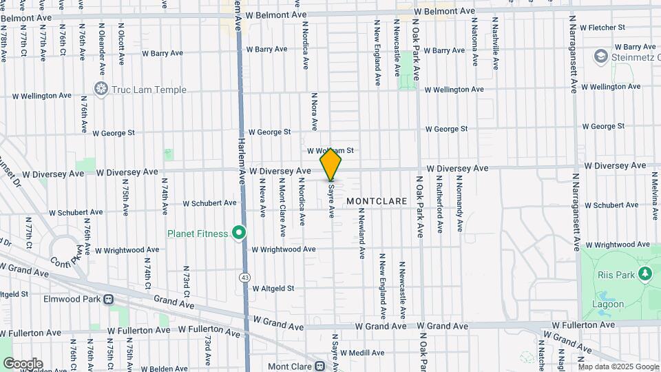 2738 N Sayre Ave Map and Location Details