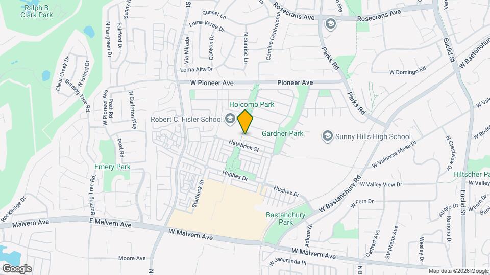 2088 Ward St Map and Location Details