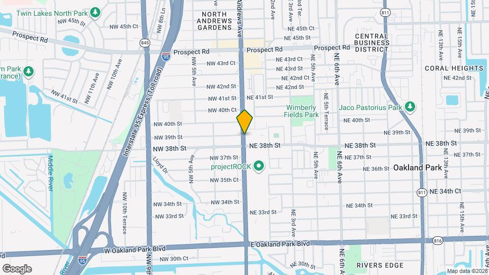 Oakland Park Village Apts Map and Location Details