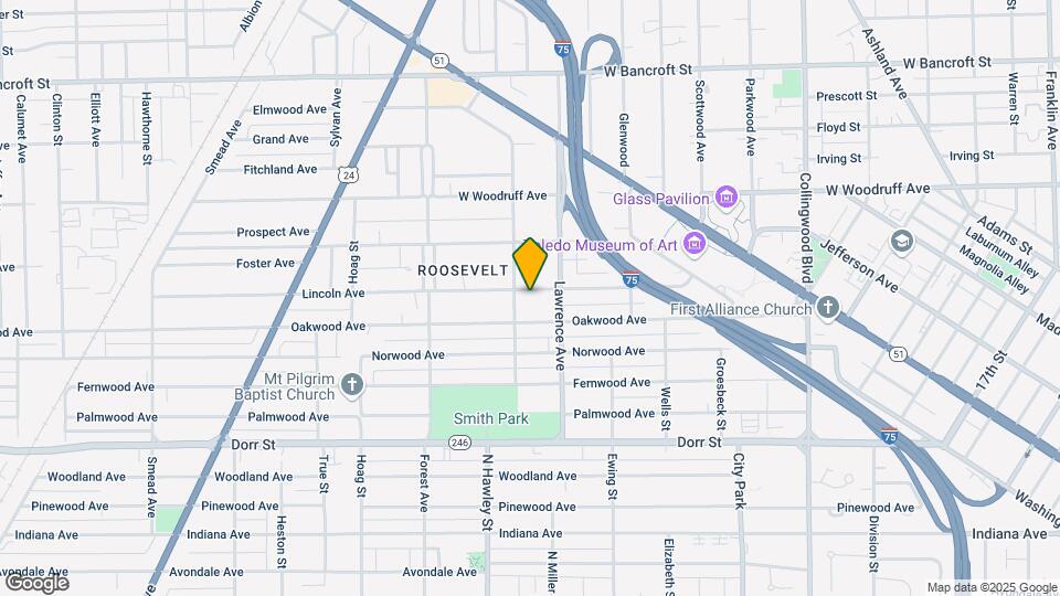 927 Lincoln Ave Map and Location Details