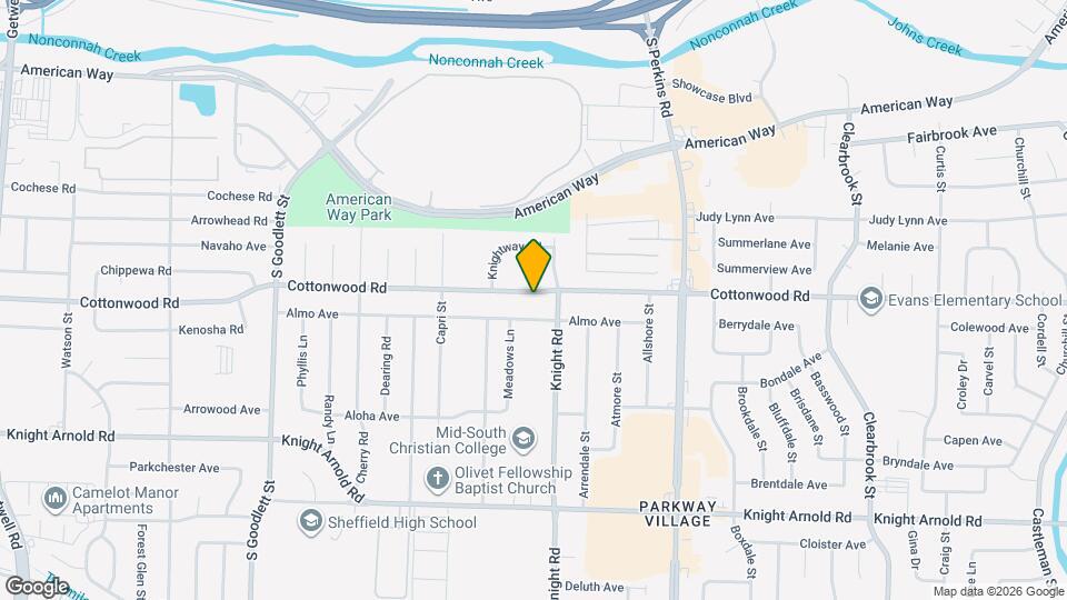 4559 Cottonwood Rd Map and Location Details