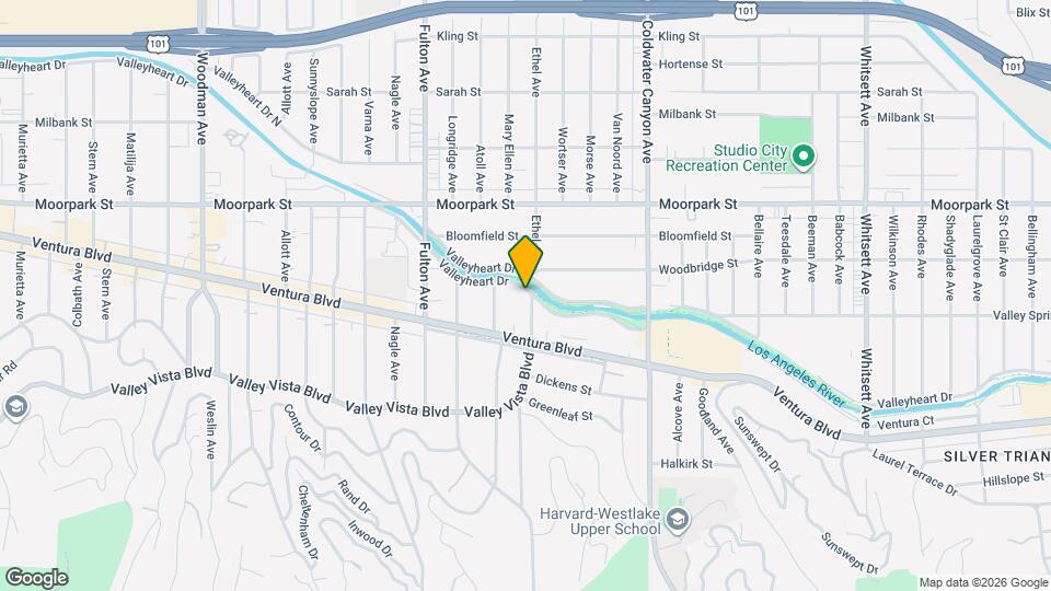 Valleyheart Drive Apartments Map and Location Details