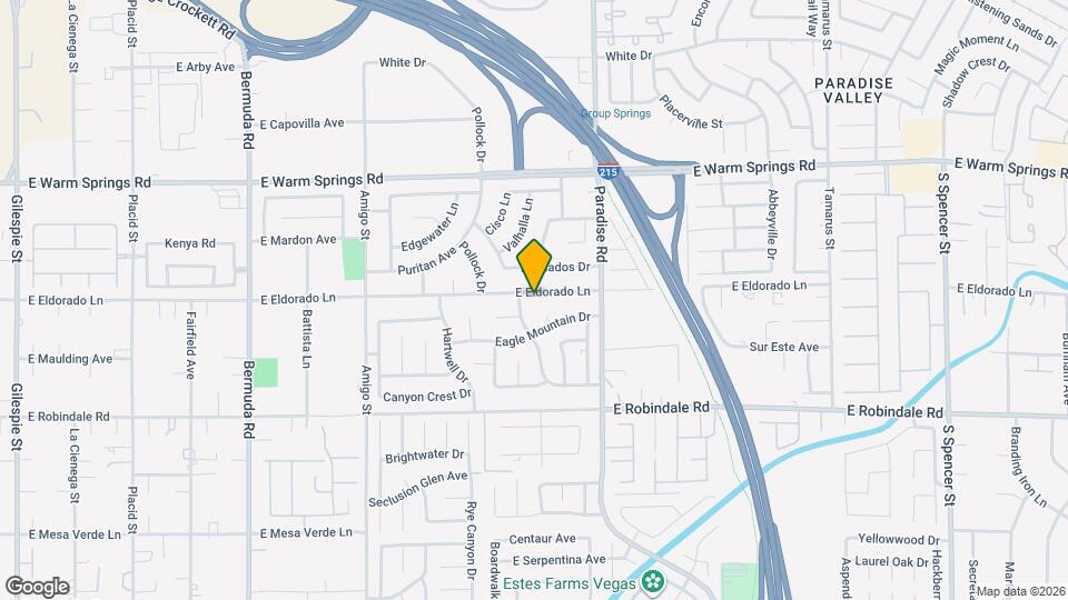 875 E Eldorado Ln Map and Location Details