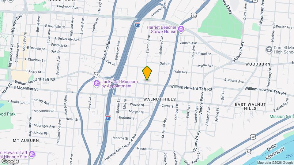 808 William Howard Taft Rd Map and Location Details