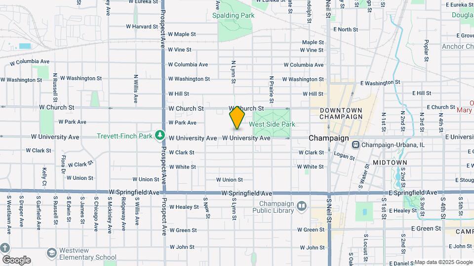 512 W University Ave Mapa y Detalles de la Ubicación