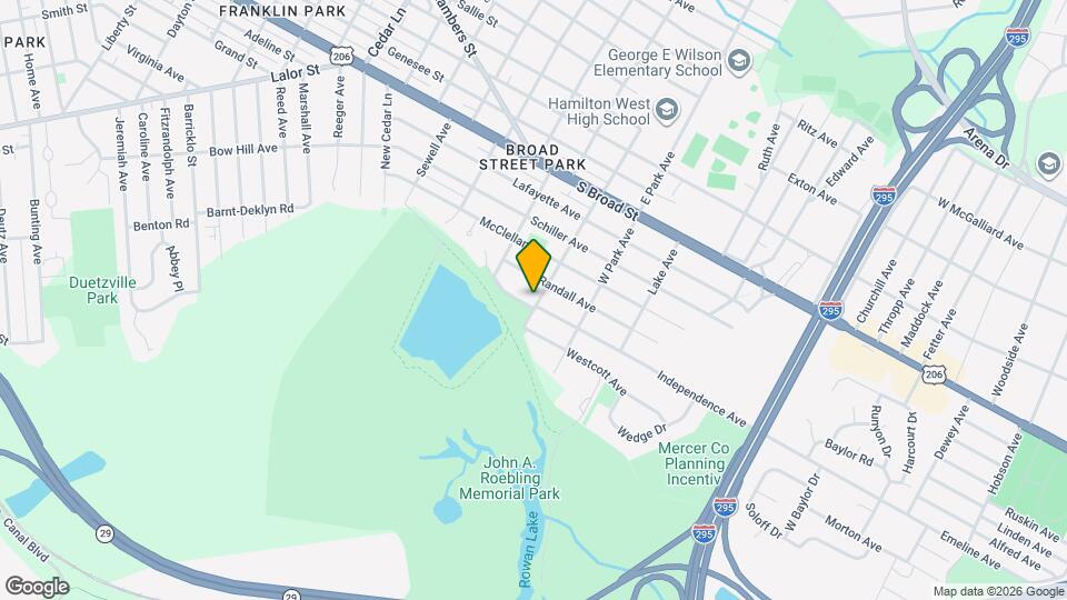 411 Rowan Ave Map and Location Details