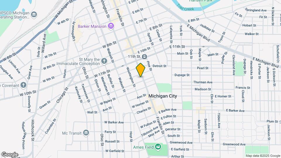 1313 Franklin St Map and Location Details