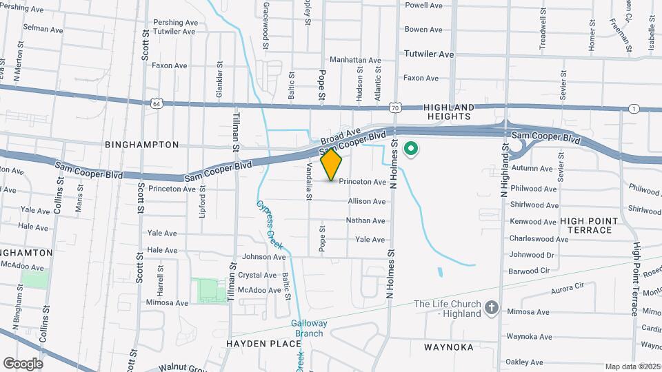 3171 Princeton Ave Map and Location Details