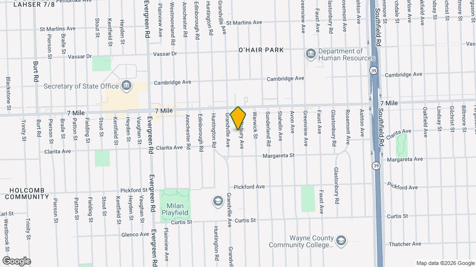 18699 Shaftsbury Ave Map and Location Details