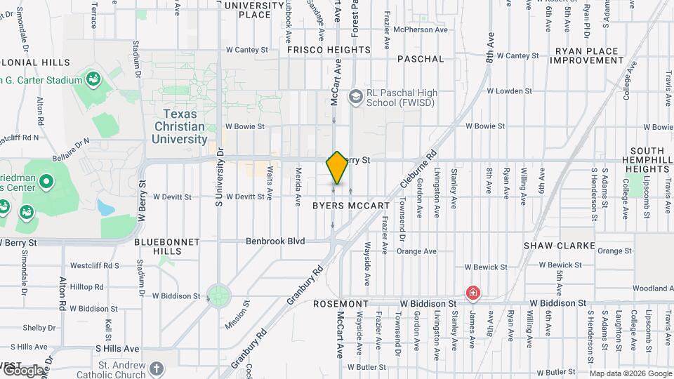 3141 McCart Ave, Unit 3141 Map and Location Details