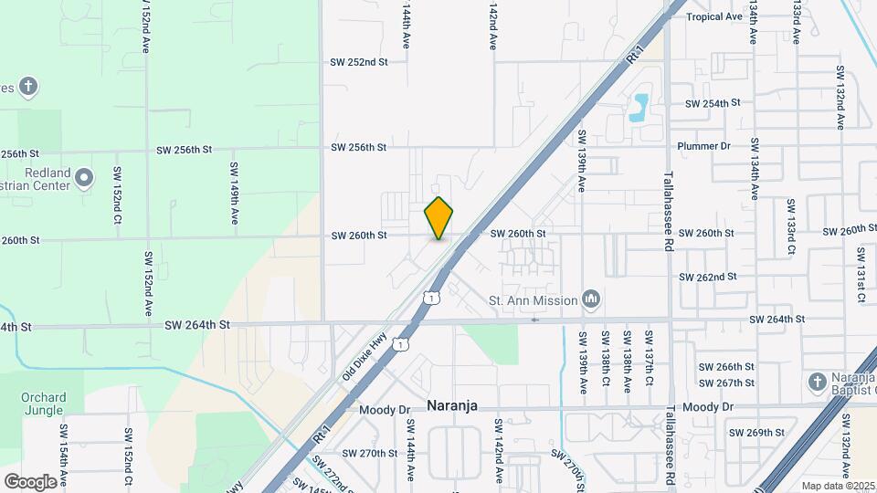 14380 SW 261st St Map and Location Details