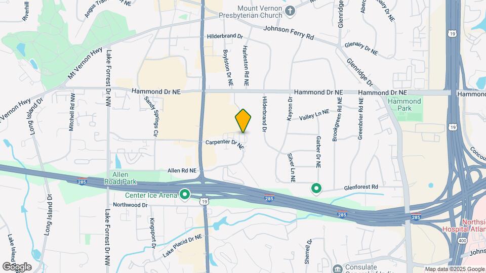 Parkside Sandy Springs Mapa y Detalles de la Ubicación