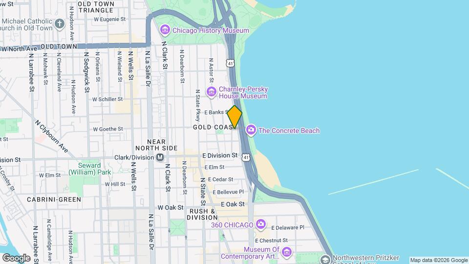 1350 N Lake Shore Dr Map and Location Details