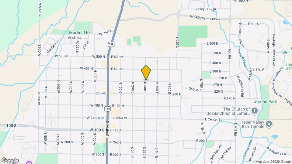 300 N 300 E Map and Location Details