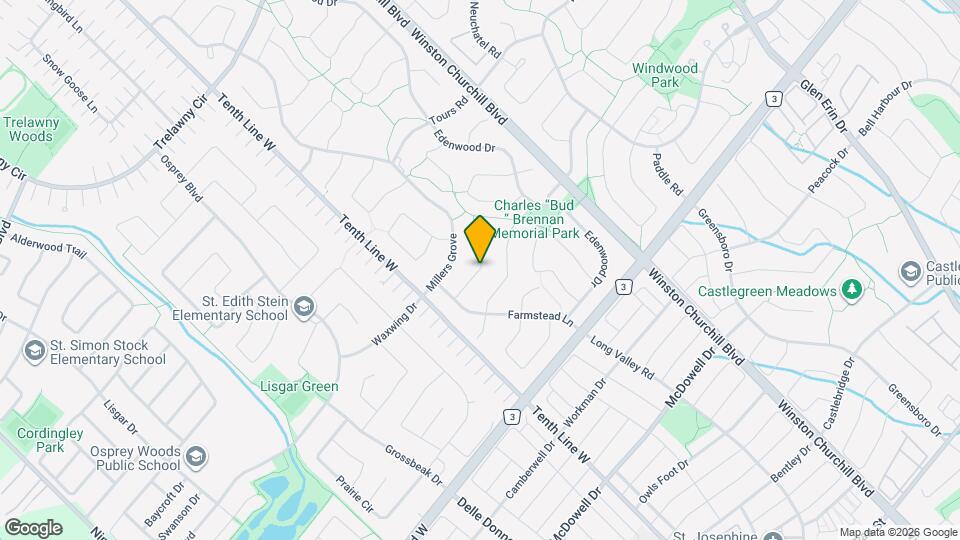 3025 Credit Crescent Map and Location Details