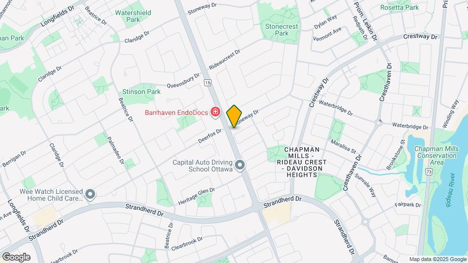 19 Summerwind Crescent Map and Location Details