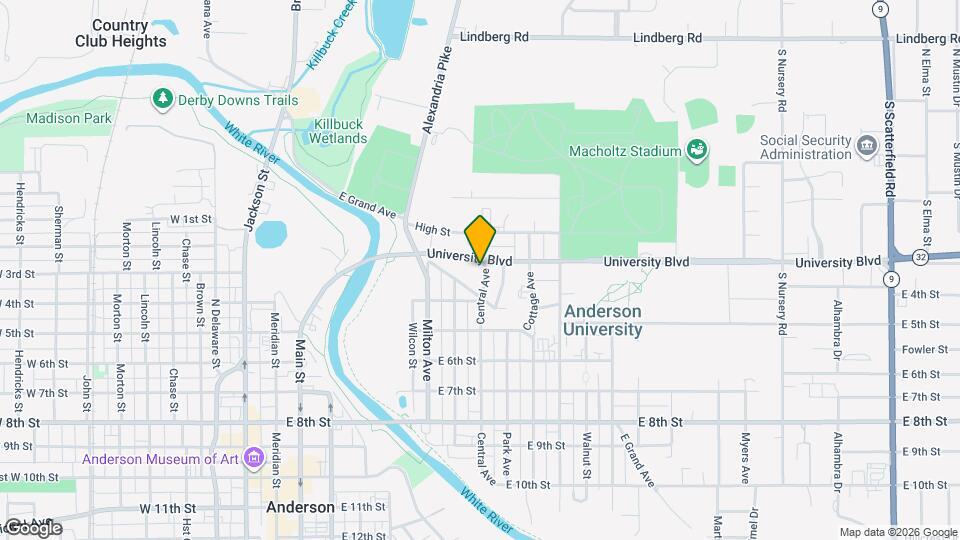 309 Central Ave Map and Location Details