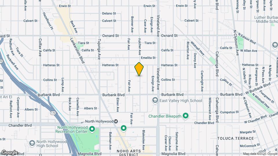 5711 Fulcher Ave Mapa y Detalles de la Ubicación