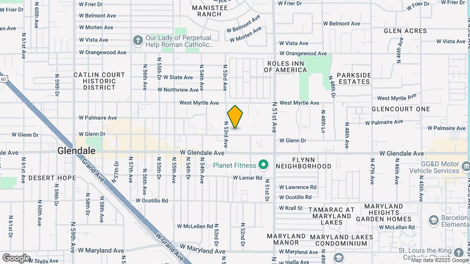 5228 W Glenn Dr Map and Location Details