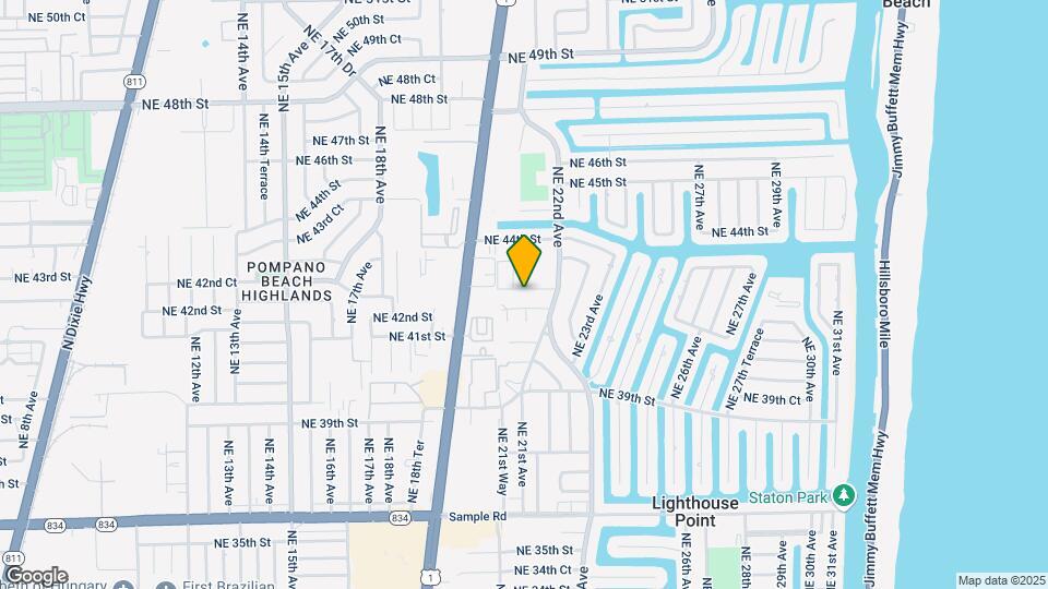 2130 NE 42nd Ct Map and Location Details