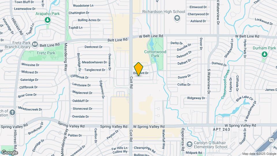 7937 Cliffbrook Dr Map and Location Details