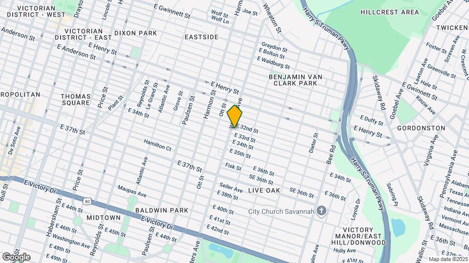 1106 E 33rd St Map and Location Details