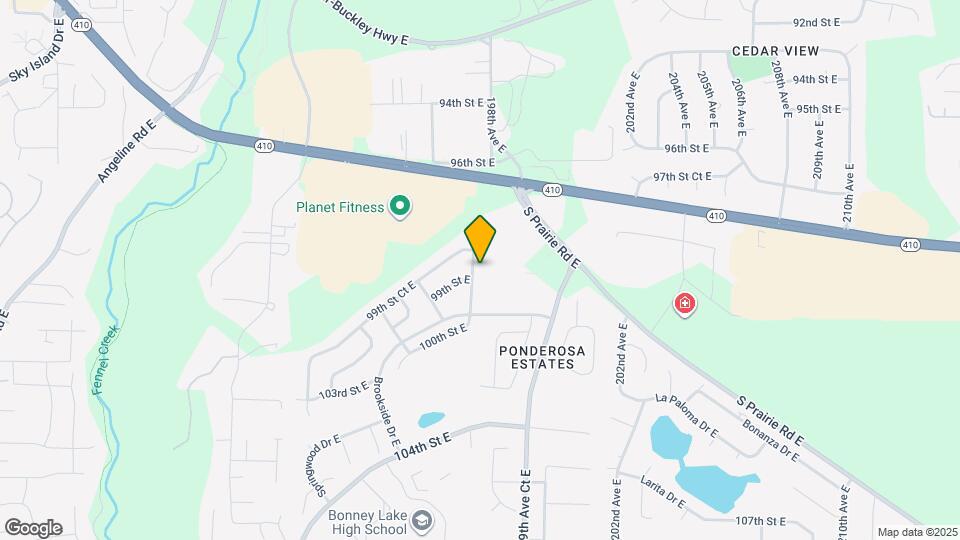 9912 198th Ave Ct E Map and Location Details