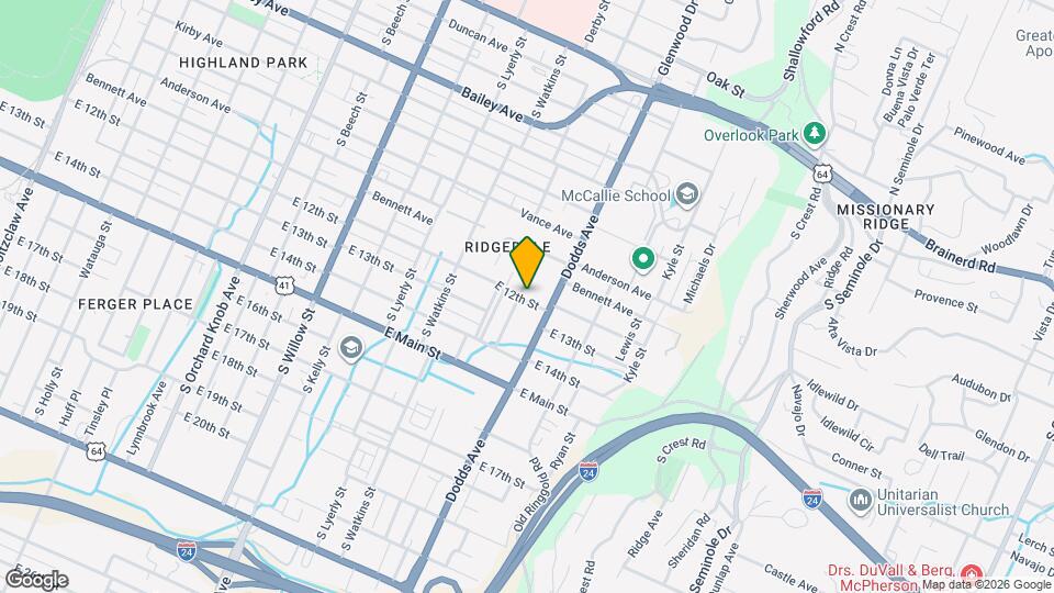 2519 E 12th St Map and Location Details