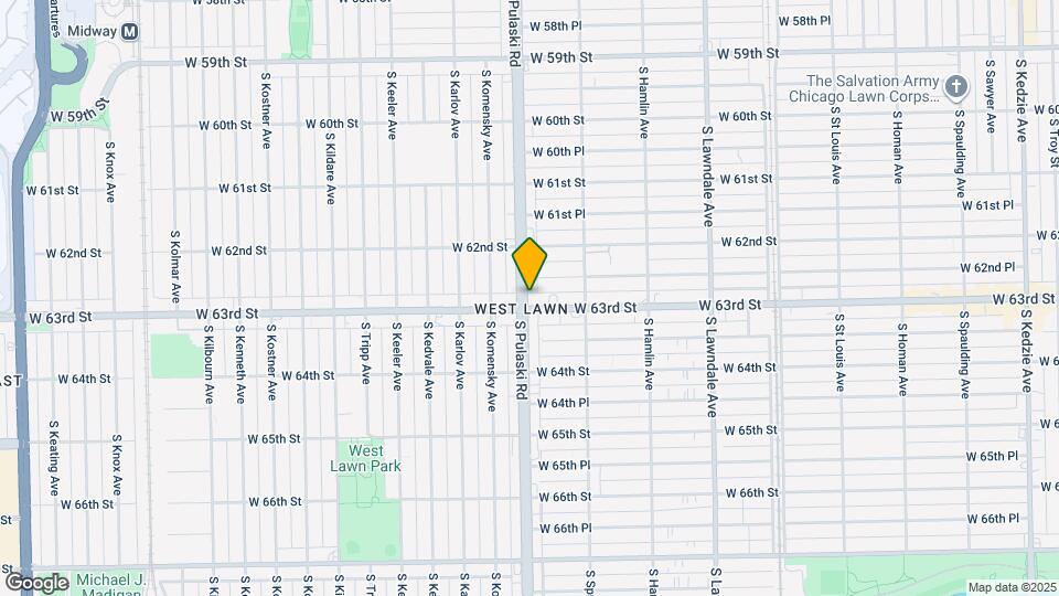 6237-6259 S Pulaski Rd Mapa y Detalles de la Ubicación