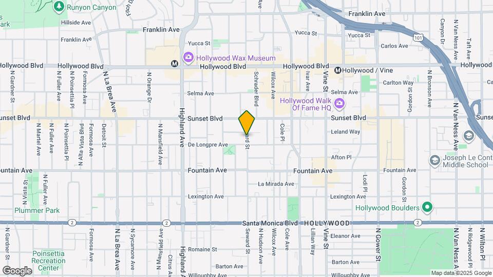 1415 Seward St, Unit 1415 Mapa y Detalles de la Ubicación