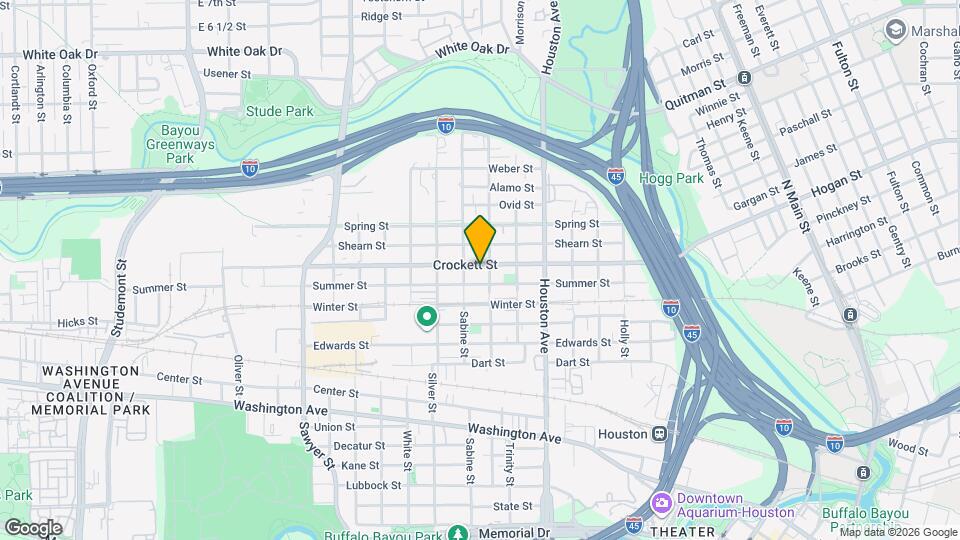 1707 Crockett St Map and Location Details