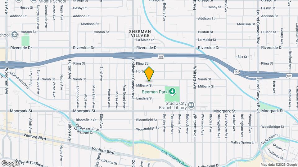 12807 Milbank St Mapa y Detalles de la Ubicación