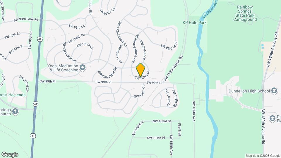 9892 SW 189th Cir Map and Location Details