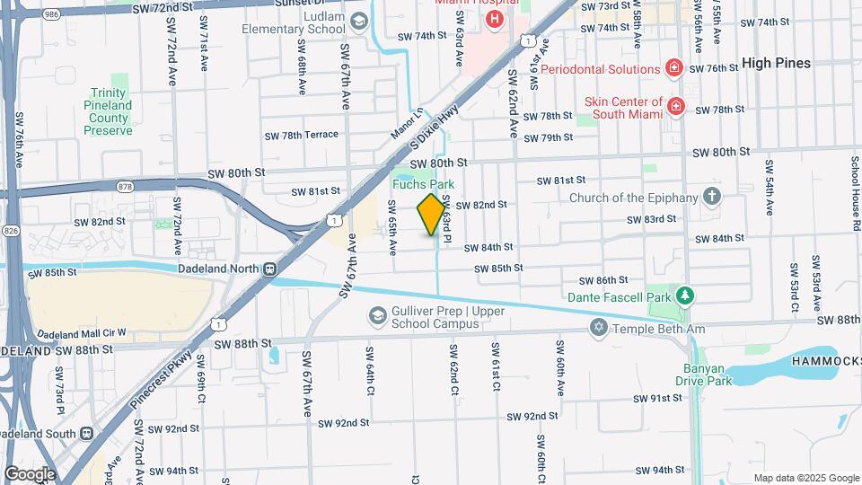 6401 SW 84th St Mapa y Detalles de la Ubicación
