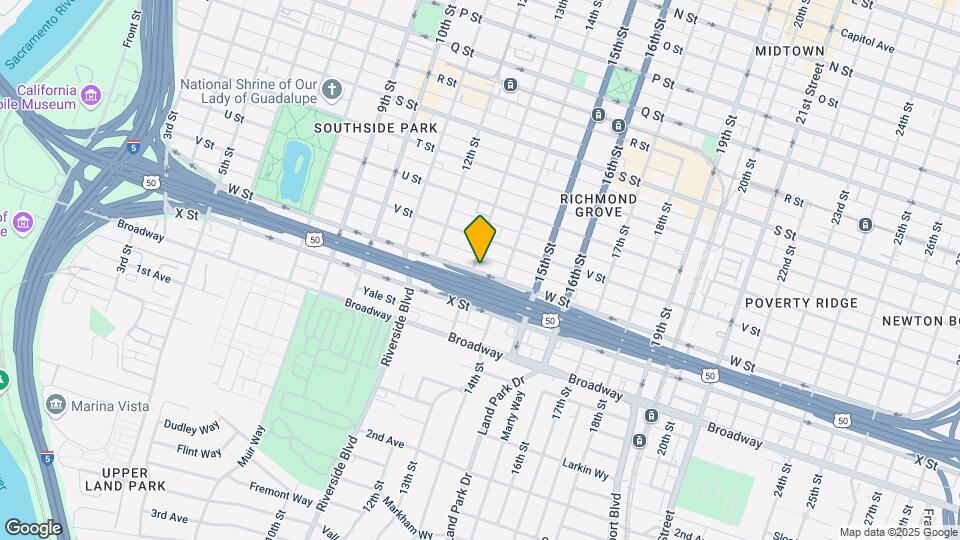 1305 W St Map and Location Details