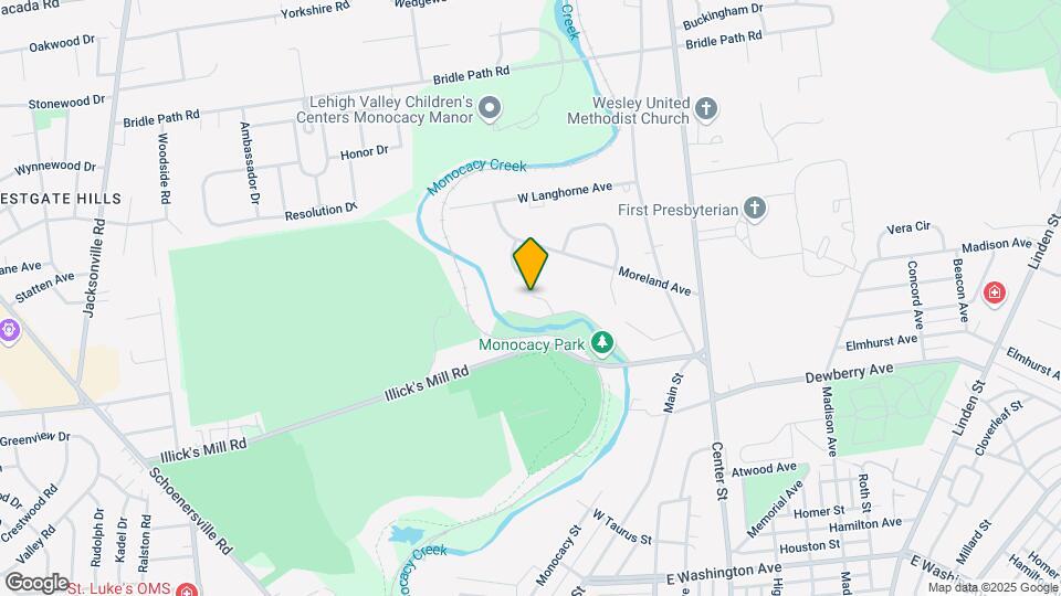 135 Monocacy Creek Rd Mapa y Detalles de la Ubicación