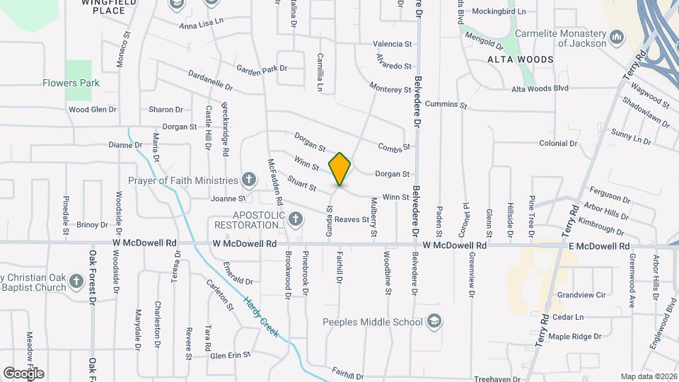 855 Winn St Map and Location Details